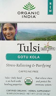 Organic India Tulsi Gotu Kola Tea 25 Teabags