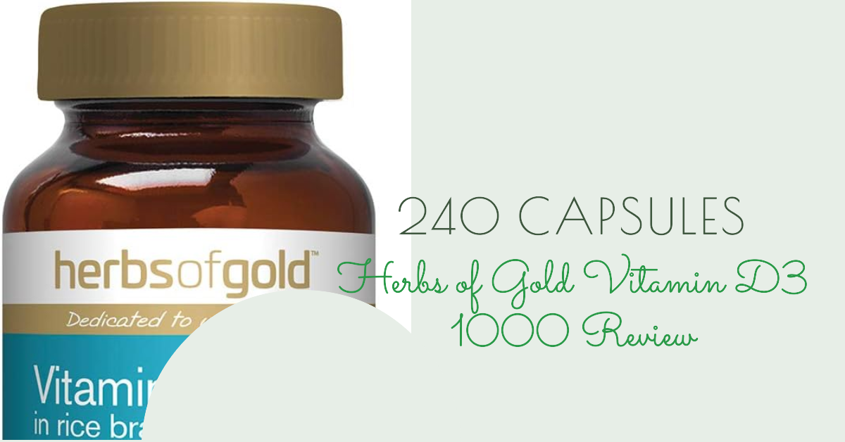 Herbs of Gold Vitamin D3 1000 Review: 240 Capsules