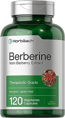 Berberine 500mg | 120 Capsules | Non-GMO, Gluten Free | Berberine HCl Supplement | by Horbaach