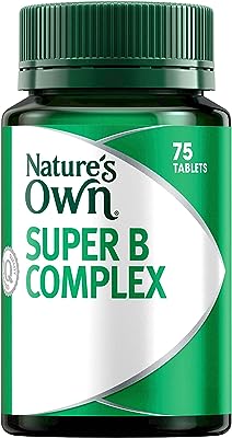 Nature's Own Super Vitamin B Complex with Biotin, B3, B6, & B12 for Energy- Relieves tiredness - Maintains immune system f...