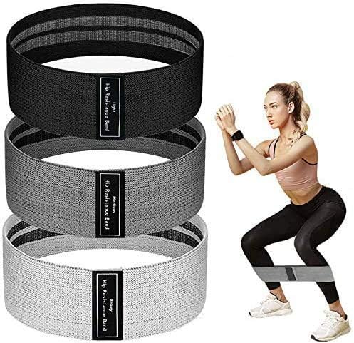 Resistance Bands for Legs and Butt, JR INTL Fabric Workout Bands, Exercise Resistance Bands, Women/Men Stretch Exercise Loops, Thick Wide Non-Slip Gym...
