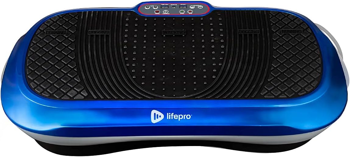 LifePro Vibration Plate Exercise Machine - Whole Body Workout Vibration Fitness Platform w/Loop Bands - Home Training Equipment for Weight Loss & Toning
