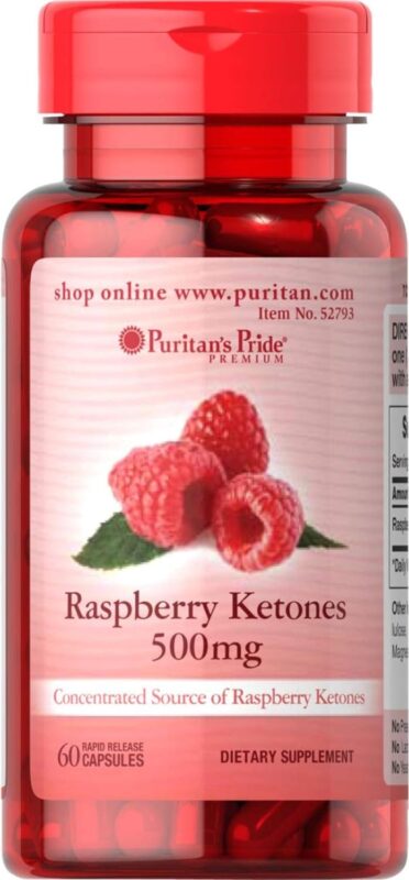 Puritans Pride Raspberry Ketones, 500 Mg, 60 Count
