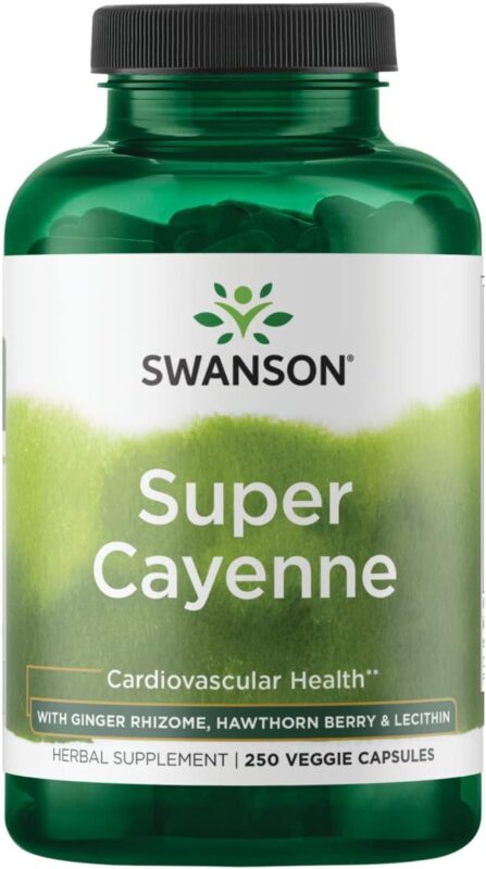 Swanson Premium Super Cayenne 250 Capsules 100 000HU
