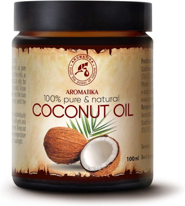 Coconut Butter 100ml - Cold Pressed - Cocos Nucifera - Unrefined Carrier Oil for Skin - Nails - Lips - Hair - Face & Body Care - Massage
