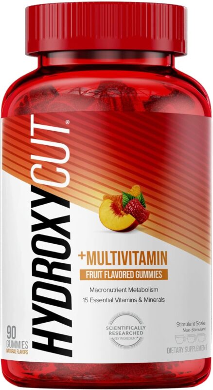 Hydroxycut Gummies, America's Number 1 Selling Weight Loss Brand, Non-Stimulant Weight Loss, Great Tasting Mixed Fruit, 90 Count
