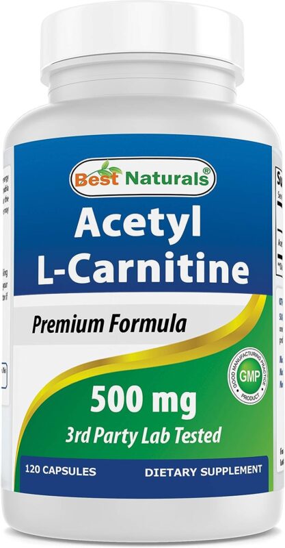 Best Naturals Acetyl L-Carnitine 500 mg 120 Capsules
