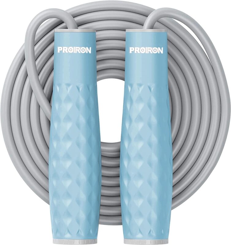 PROIRON Skipping Rope Double Weighted Jump Rope 1LB Tangle-Free Double Fat Burning with Adjustable Length Extra Thick 7mm Professional Heavy Jump Rope Adult...
