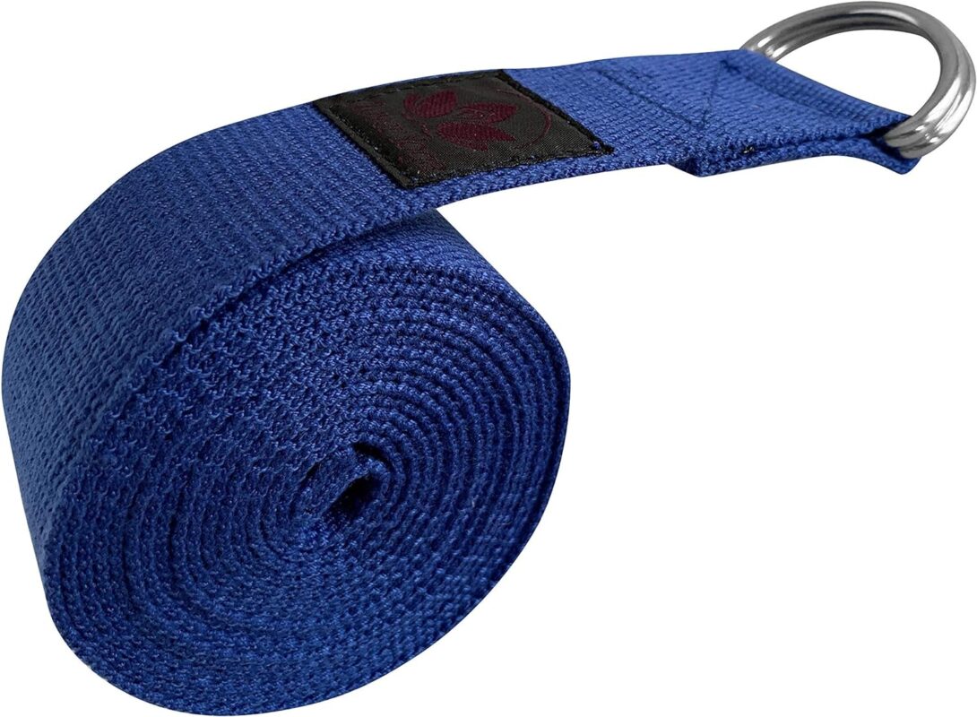 Clever Yoga Yoga Strap - Durable Cotton Exercise Straps - Standard 8FT Or Extra Long 10FT Straps - Adjustable D-Ring Buckle Gives Flexibility for Yoga,...
