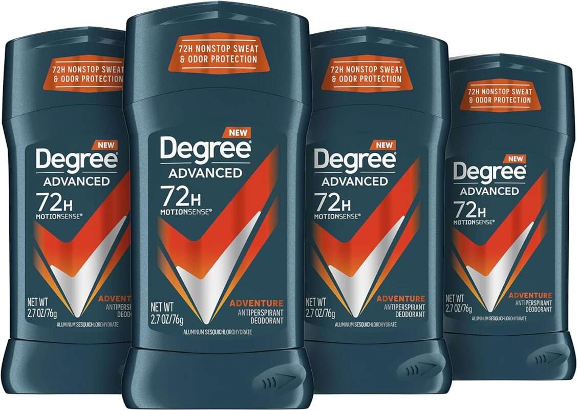 Degree Men MotionSense Antiperspirant Deodorant Adventure 2.7 oz (Pack of 4)
